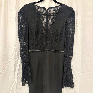 NWT Bardot Black  Faedra Lace Dress Size 8